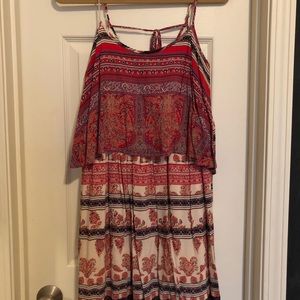 Patterned strappy dress